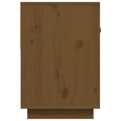 vidaXL Meuble TV marron miel 90x40x60 cm bois de pin massif