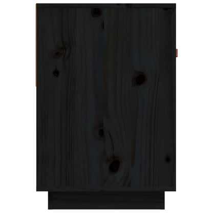 vidaXL Meuble TV Noir 90x40x60 cm Bois de pin massif