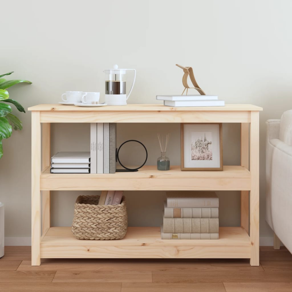 vidaXL Console 110x40x74 cm en pin massif