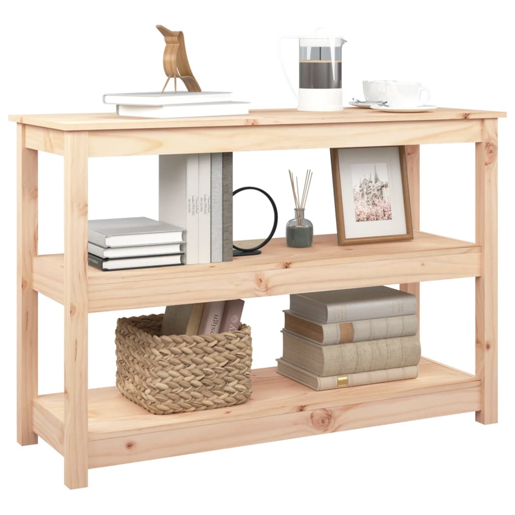 vidaXL Console 110x40x74 cm en pin massif