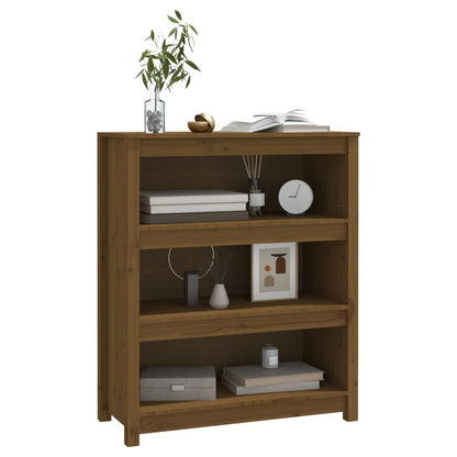 vidaXL Bücherregal Honigbraun 80x35x97 cm Massivholz Kiefer