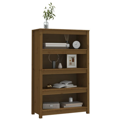 vidaXL Bücherregal Honigbraun 80x35x126 cm Massivholz Kiefer