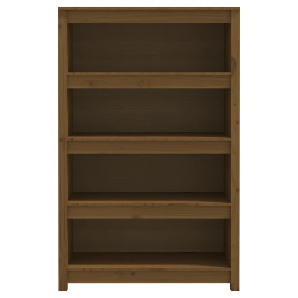 vidaXL Bücherregal Honigbraun 80x35x126 cm Massivholz Kiefer