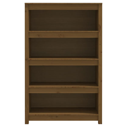 vidaXL Bücherregal Honigbraun 80x35x126 cm Massivholz Kiefer