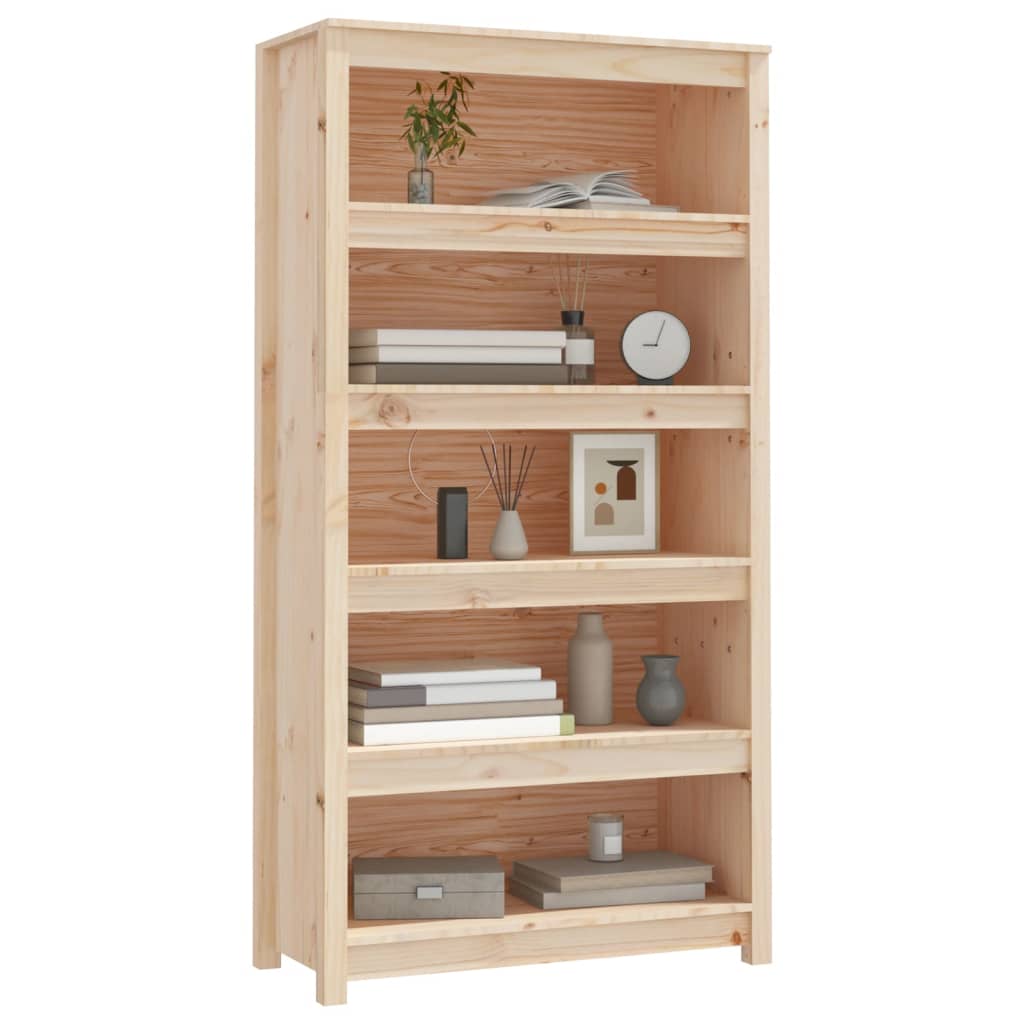 vidaXL Bücherregal 80x35x154 cm Massivholz Kiefer