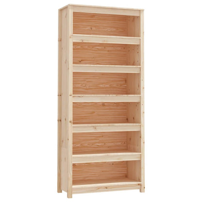 vidaXL Bücherregal 80x35x183 cm Massivholz Kiefer