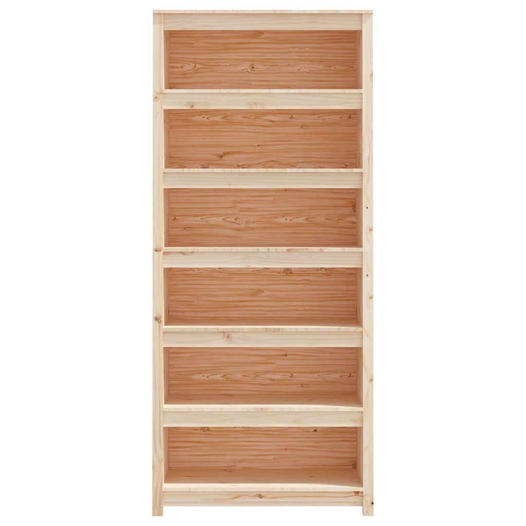 vidaXL Bücherregal 80x35x183 cm Massivholz Kiefer