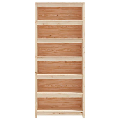vidaXL Bücherregal 80x35x183 cm Massivholz Kiefer