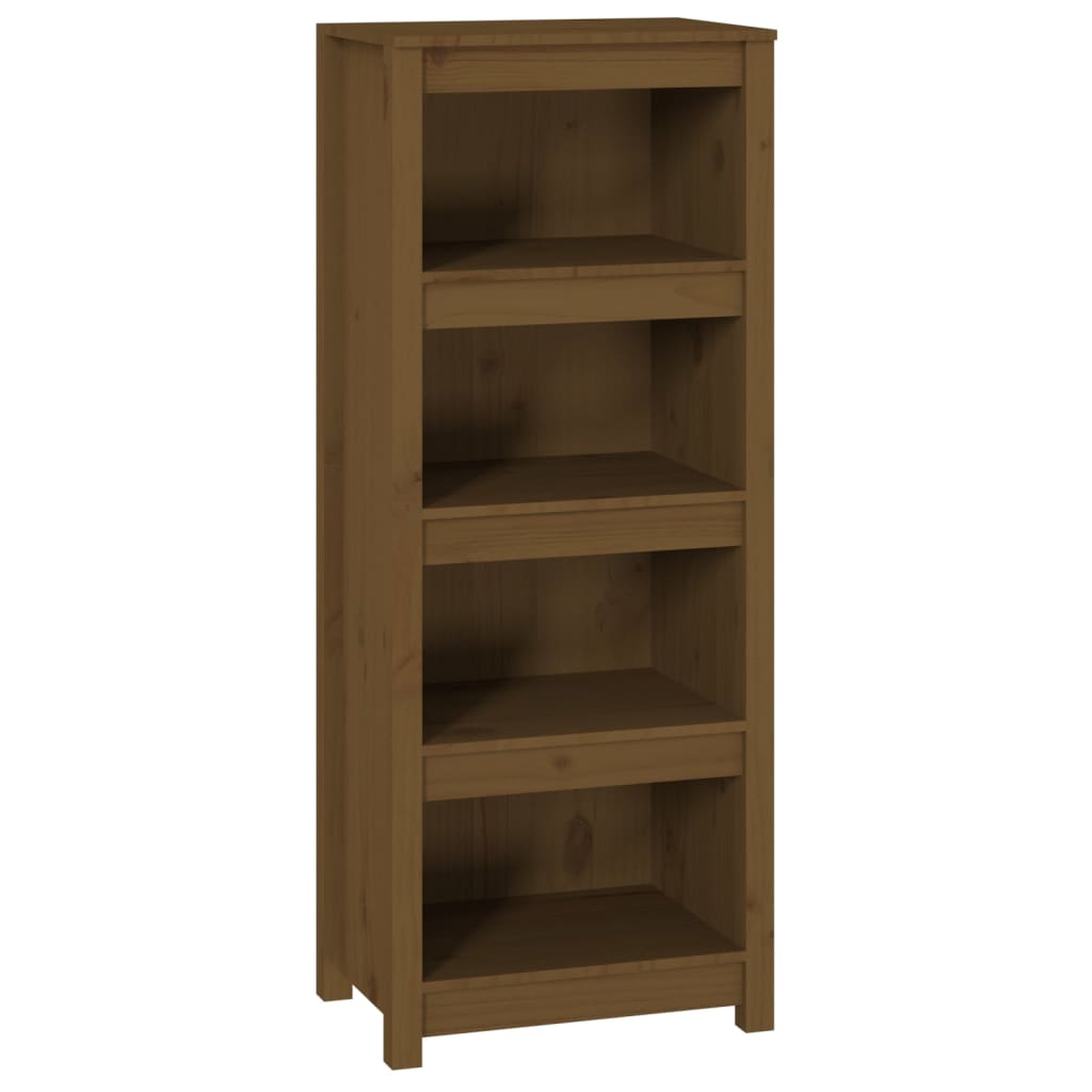 vidaXL Bücherregal Honigbraun 50x35x125,5 cm Massivholz Kiefer