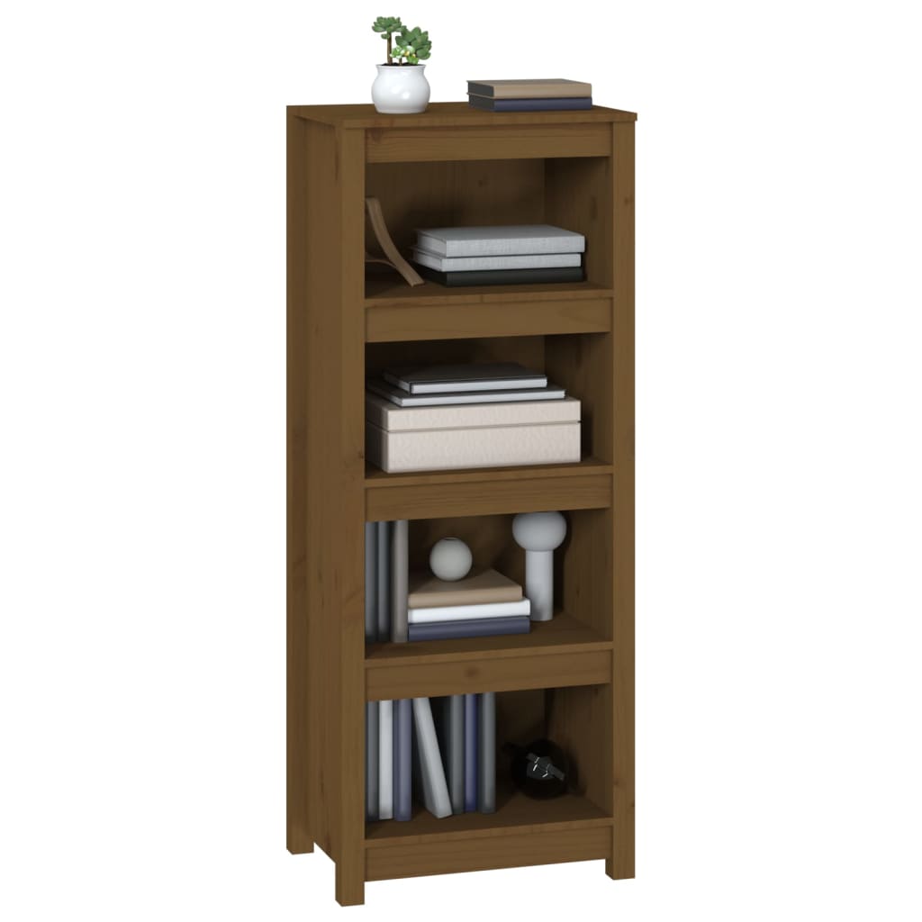 vidaXL Bücherregal Honigbraun 50x35x125,5 cm Massivholz Kiefer