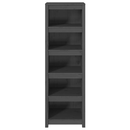 vidaXL Bücherregal Grau 50x35x154 cm Massivholz Kiefer