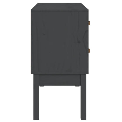vidaXL Console Gris 90x40x78 cm Bois de pin massif