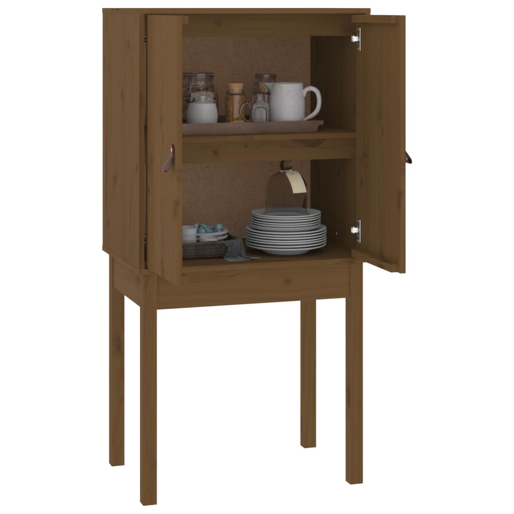 vidaXL Bahut haut brun miel 60x40x120 cm en pin massif