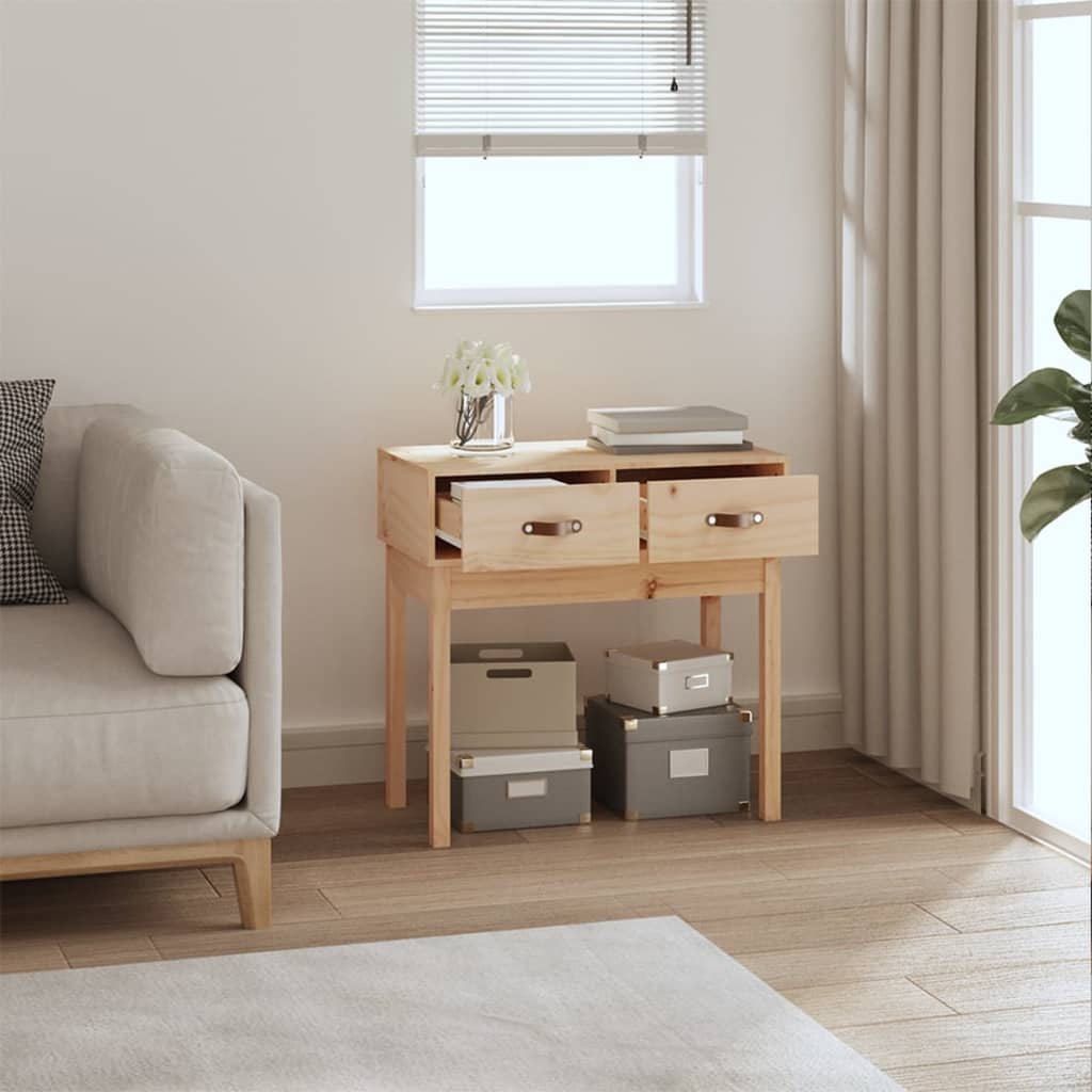 vidaXL Console 76,5x40x75 cm Bois de pin massif