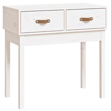 vidaXL Console Blanc 76,5x40x75 cm Bois de pin massif