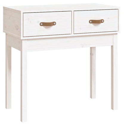 vidaXL Console Blanc 76,5x40x75 cm Bois de pin massif