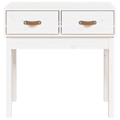 vidaXL Console Blanc 76,5x40x75 cm Bois de pin massif