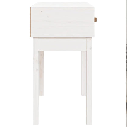 vidaXL Console Blanc 76,5x40x75 cm Bois de pin massif