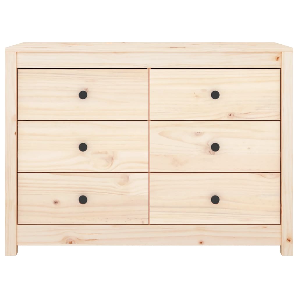 vidaXL Beistellschrank 100x40x72 cm Massivholz Kiefer