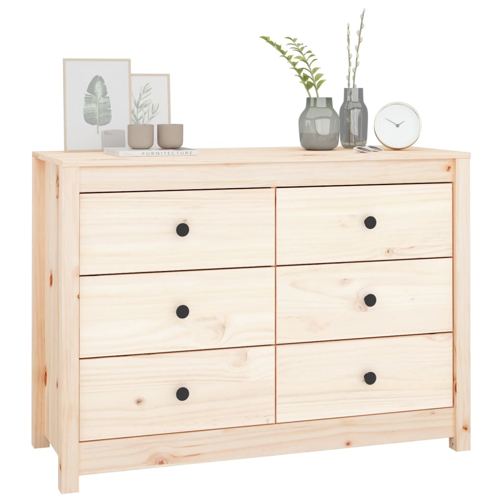 vidaXL Beistellschrank 100x40x72 cm Massivholz Kiefer