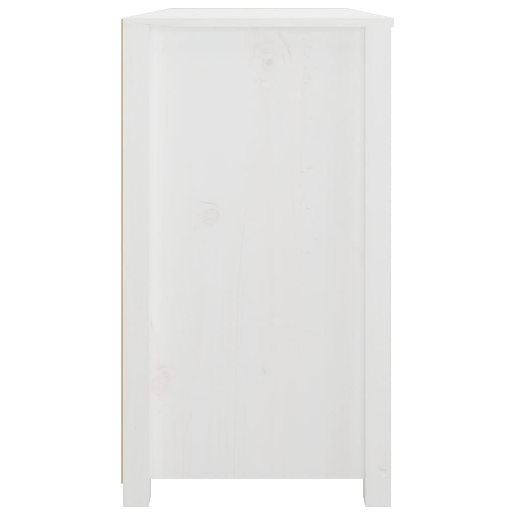 vidaXL Armoire de rangement Blanc 100x40x72 cm Pin massif