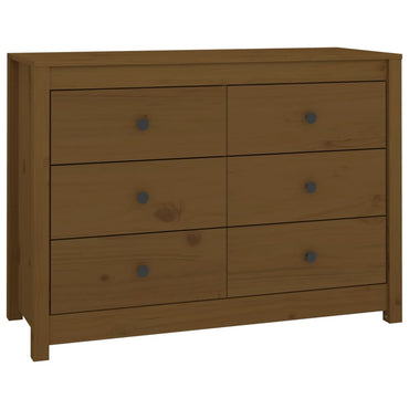 vidaXL Buffet marron miel 100x40x72 cm Bois de pin massif