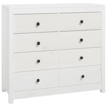 vidaXL Armoirette latérale blanc 100x40x90 cm pin massif