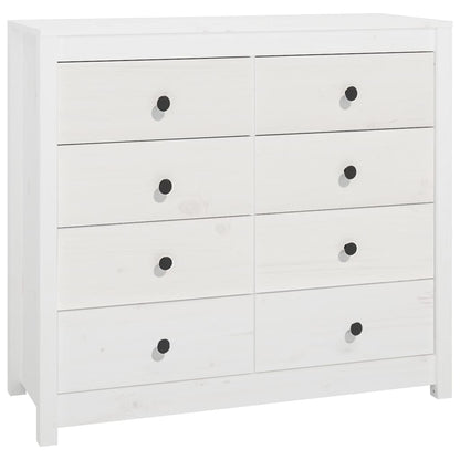 vidaXL Armoirette latérale blanc 100x40x90 cm pin massif