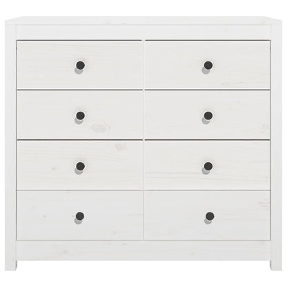 vidaXL Armoirette latérale blanc 100x40x90 cm pin massif