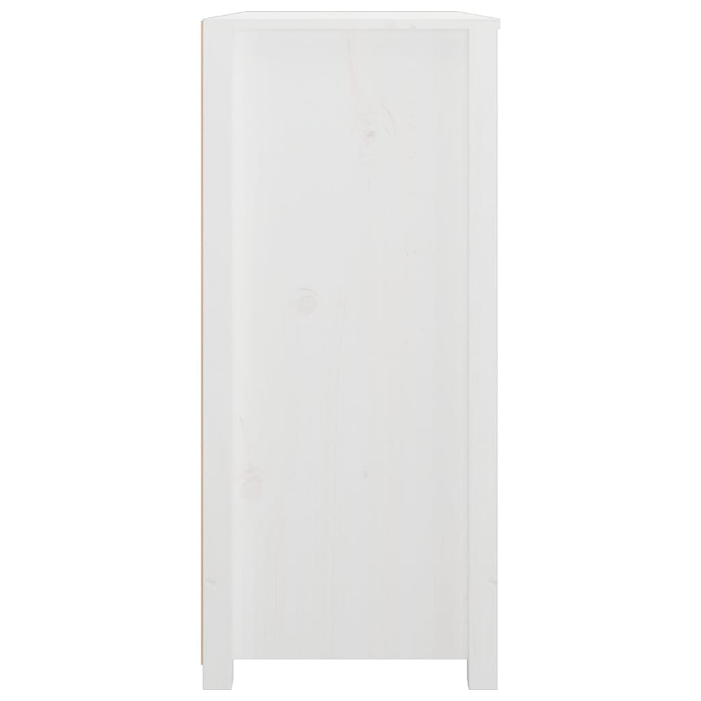 vidaXL Armoirette latérale blanc 100x40x90 cm pin massif