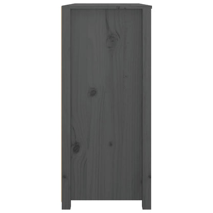 vidaXL Bahut Gris 100x40x90 cm Bois de pin massif