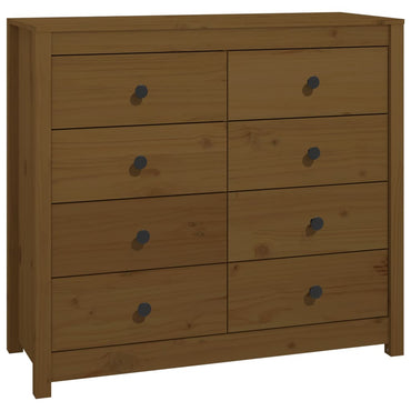 vidaXL Meuble d'appoint marron miel 100x40x90 cm Bois de pin massif