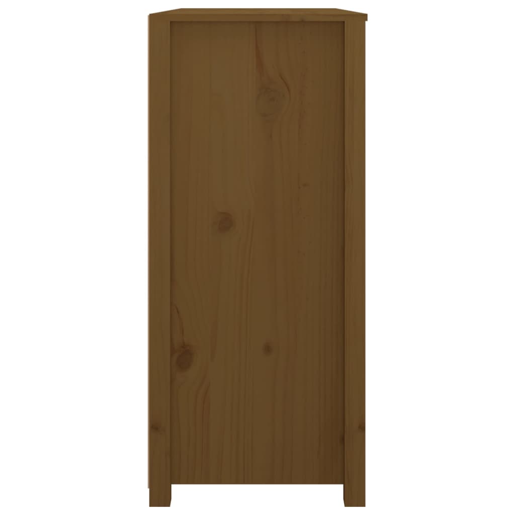 vidaXL Meuble d'appoint marron miel 100x40x90 cm Bois de pin massif
