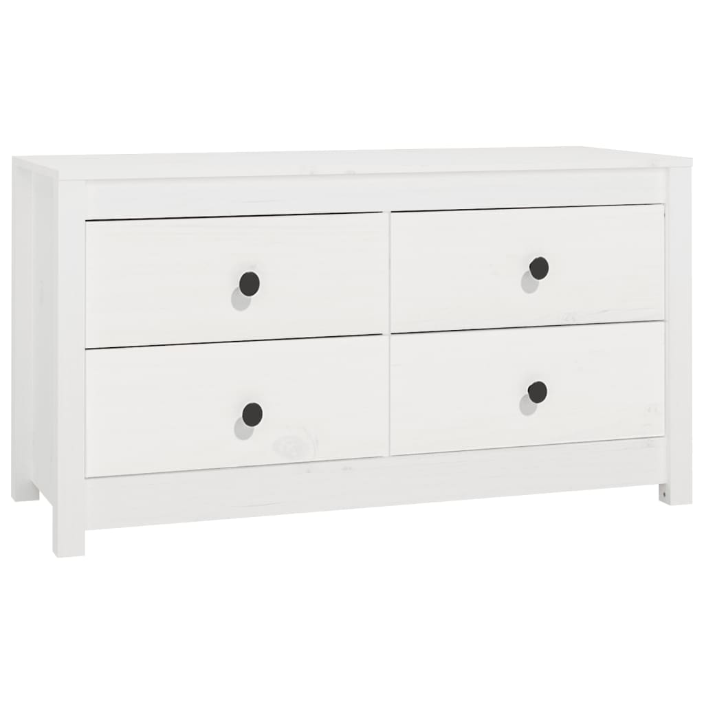 vidaXL Armoirette latérale blanc 100x40x54 cm Pin massif