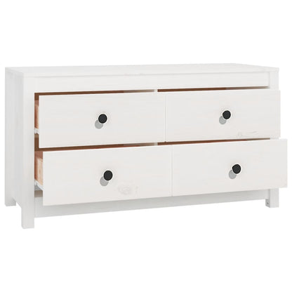 vidaXL Armoirette latérale blanc 100x40x54 cm Pin massif
