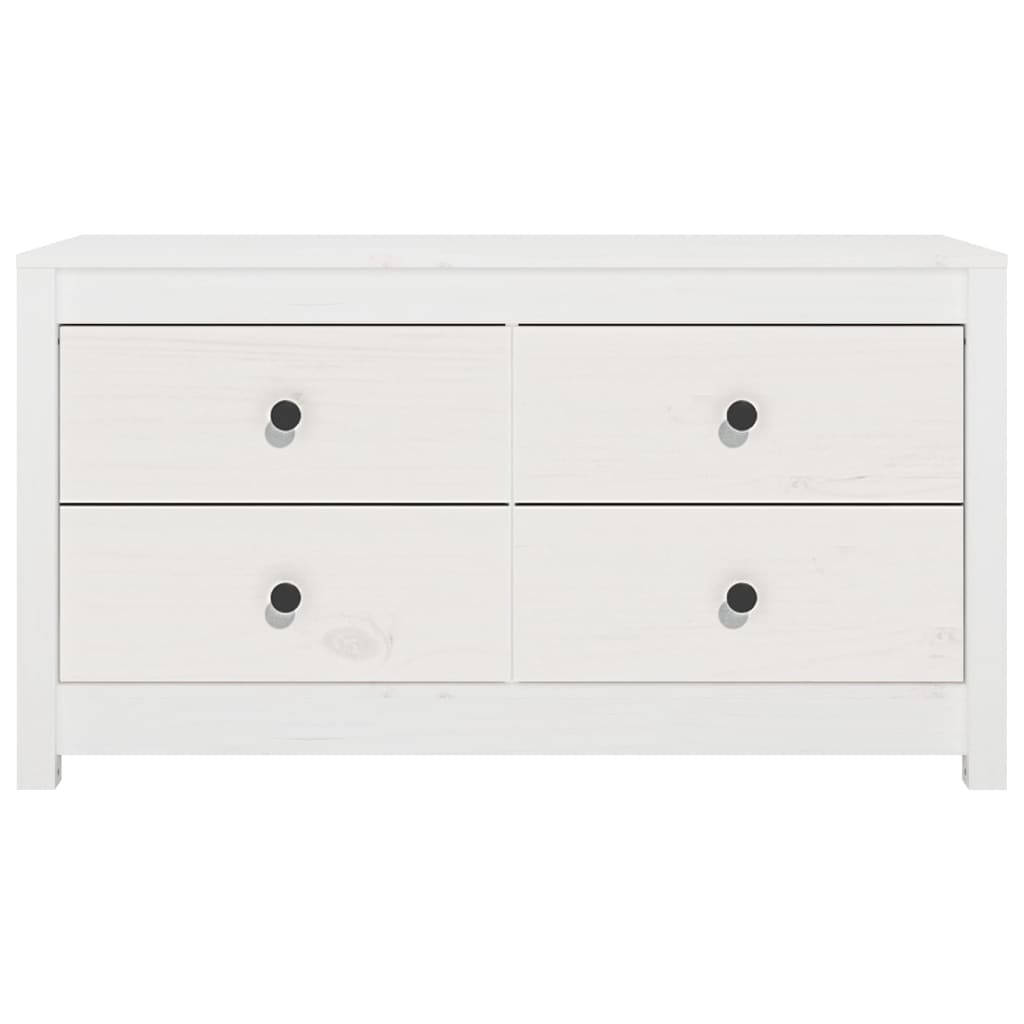 vidaXL Armoirette latérale blanc 100x40x54 cm Pin massif