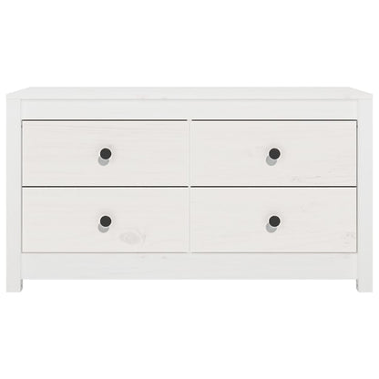 vidaXL Armoirette latérale blanc 100x40x54 cm Pin massif