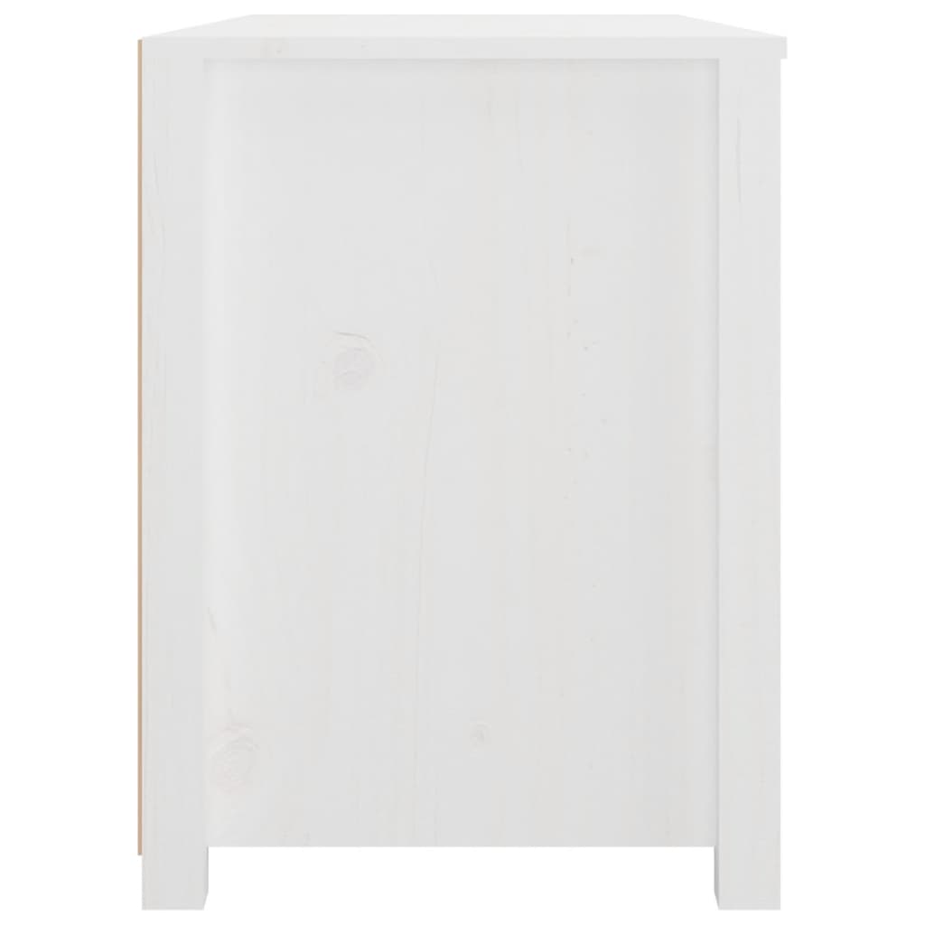 vidaXL Armoirette latérale blanc 100x40x54 cm Pin massif