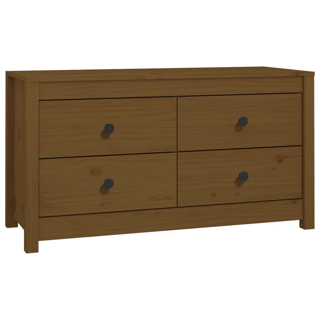 vidaXL Buffet bas marron miel 100x40x54 cm en pin massif