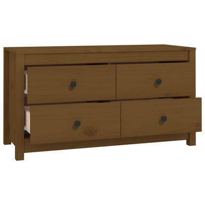 vidaXL Buffet bas marron miel 100x40x54 cm en pin massif