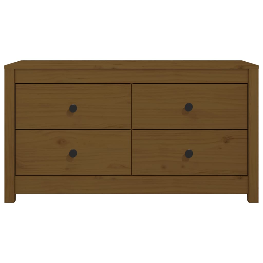 vidaXL Buffet bas marron miel 100x40x54 cm en pin massif