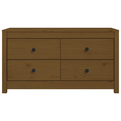 vidaXL Buffet bas marron miel 100x40x54 cm en pin massif
