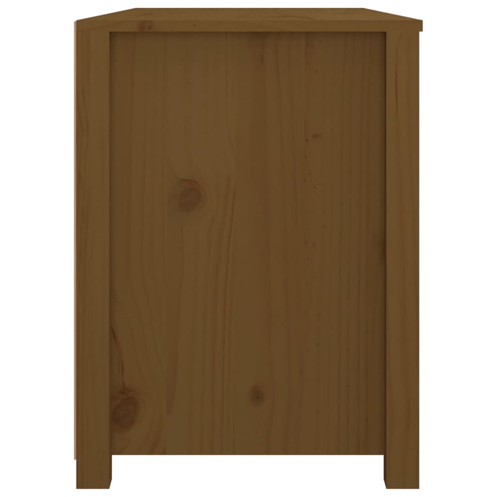 vidaXL Buffet bas marron miel 100x40x54 cm en pin massif