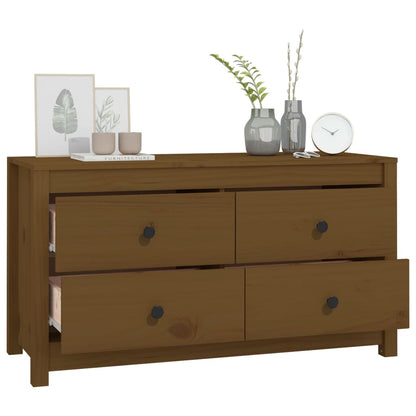 vidaXL Buffet bas marron miel 100x40x54 cm en pin massif