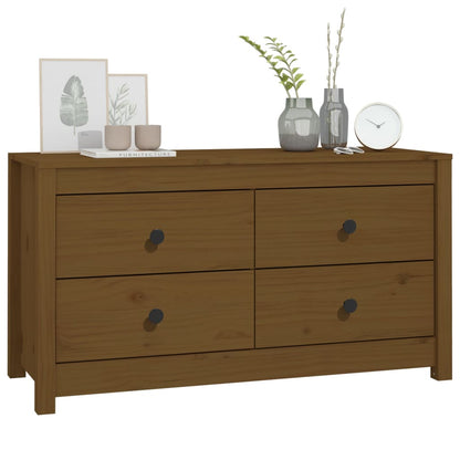 vidaXL Buffet bas marron miel 100x40x54 cm en pin massif