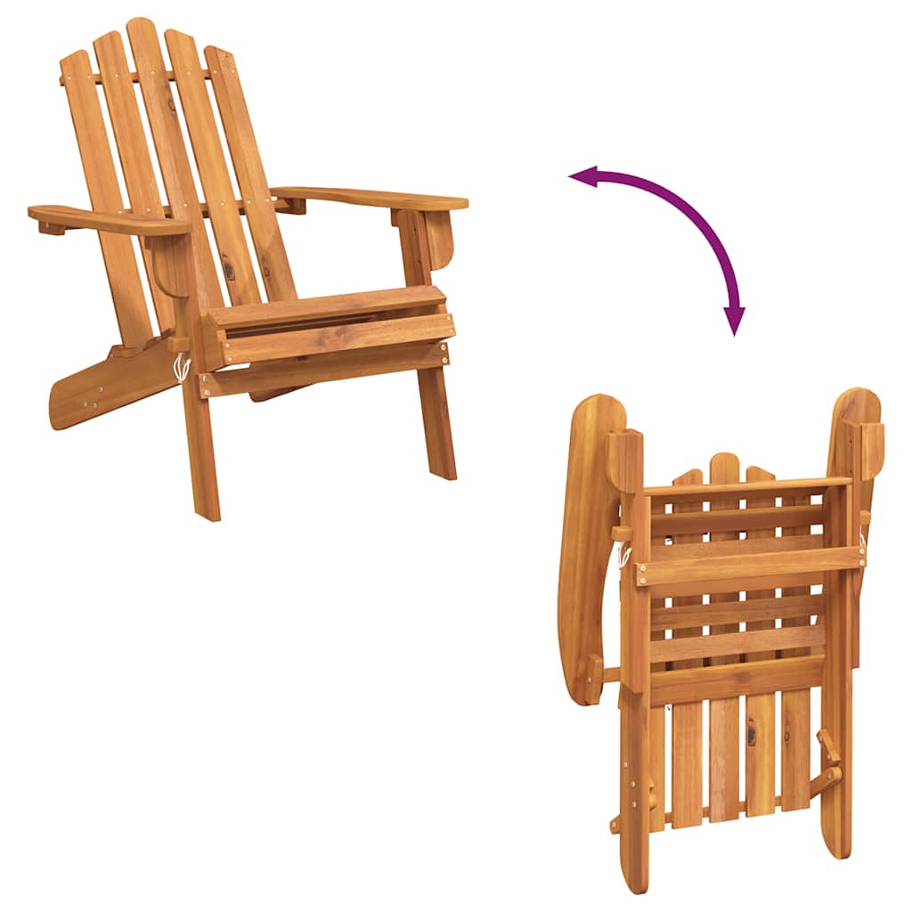 vidaXL Adirondack-Gartenstühle 2 Stk. Massivholz Akazie