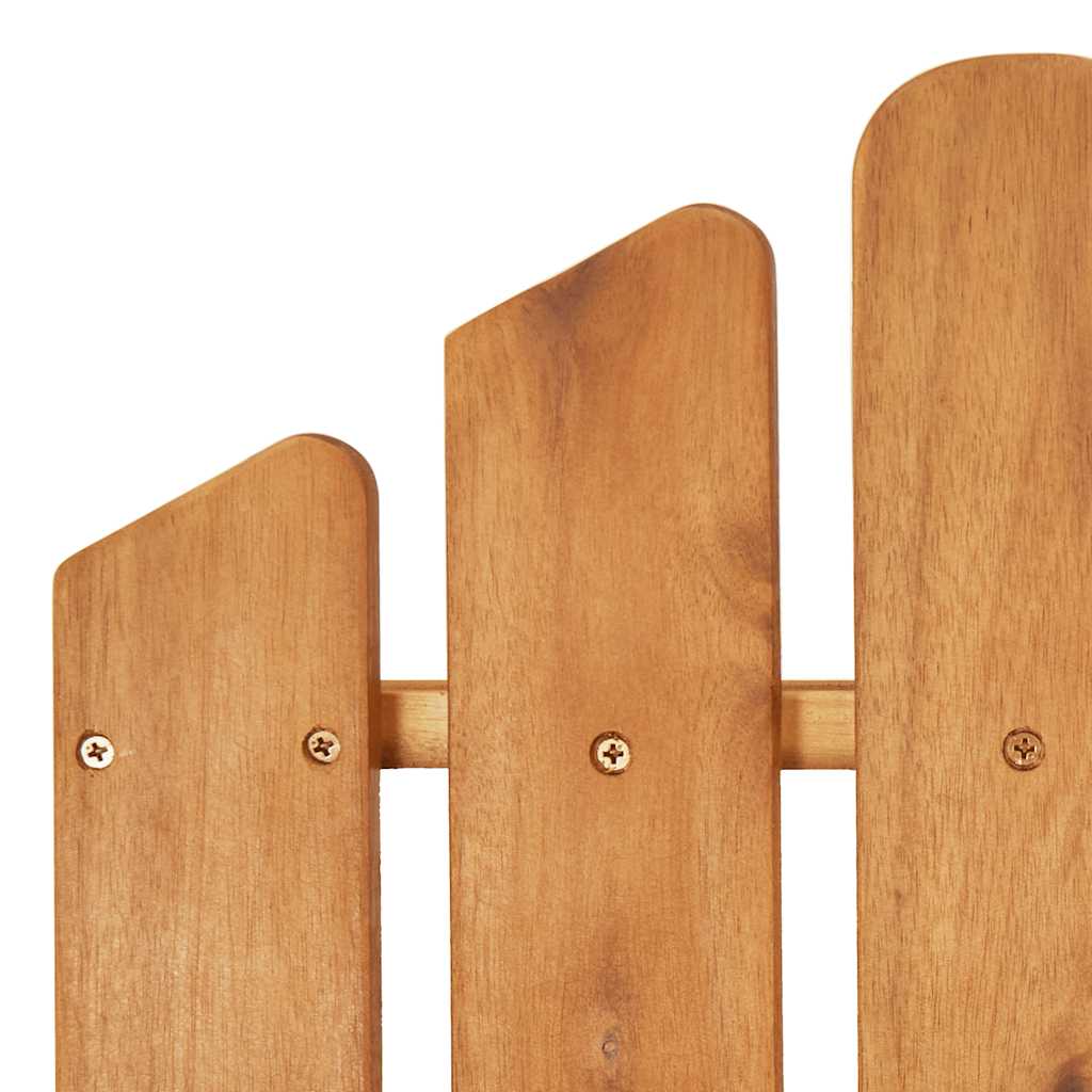 vidaXL Adirondack-Gartenstühle mit Fußteilen 2 Stk. Massivholz Akazie
