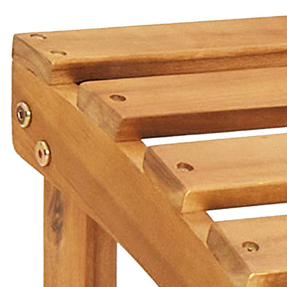vidaXL Adirondack-Gartenstühle mit Fußteilen 2 Stk. Massivholz Akazie