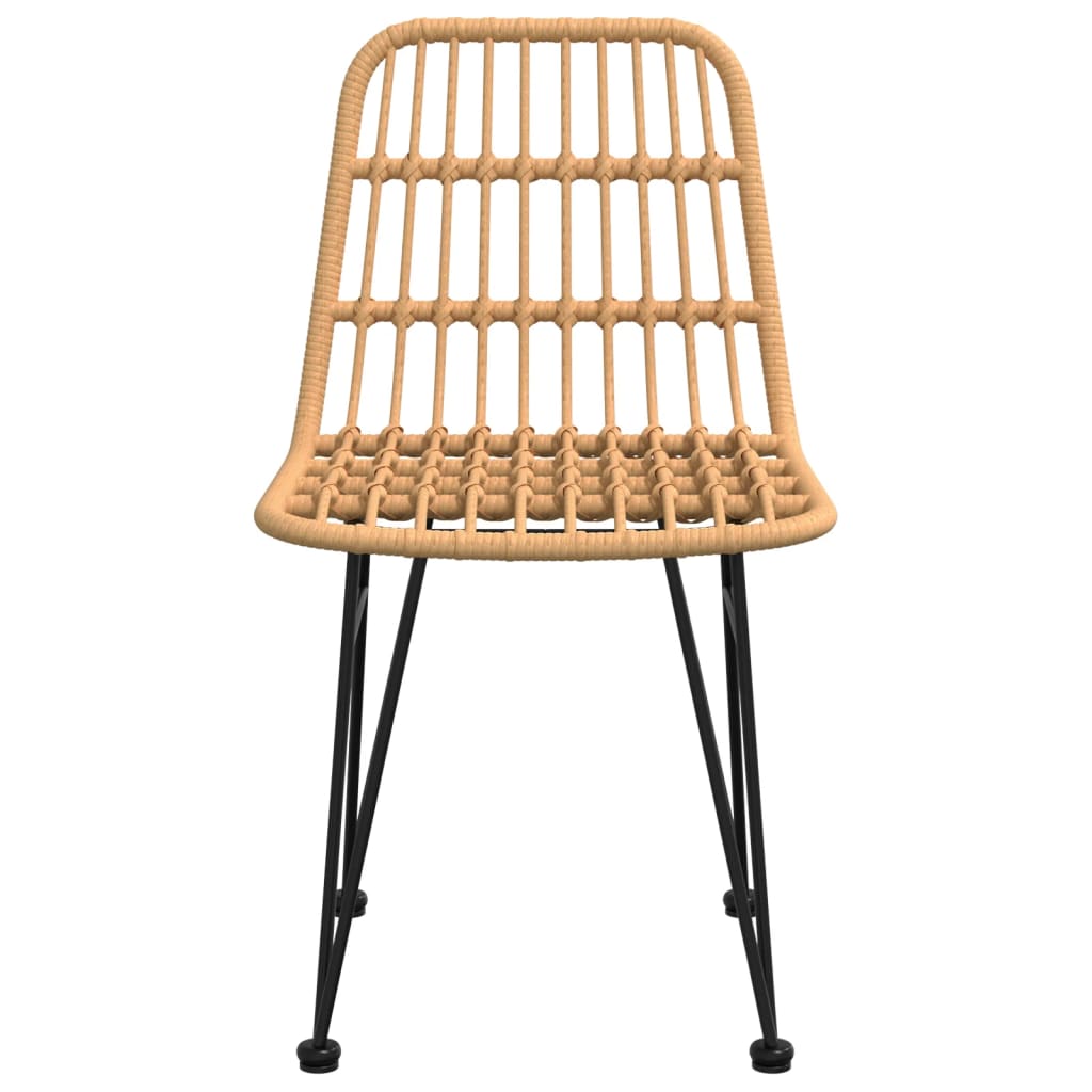 vidaXL Gartenstühle 2 Stk. 48x62x84 cm PE-Rattan
