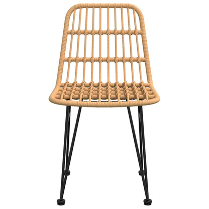 vidaXL Gartenstühle 2 Stk. 48x62x84 cm PE-Rattan